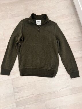 Sonoma Olive Green Half-Zip Men's Sweater
